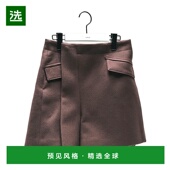 羊毛A字裙半身裙 香港直邮Sacai Melton 2508071