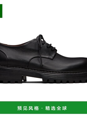 1h可退 香港直邮marsell 男士 黑色 Carrucola 德比鞋 MM4414P013