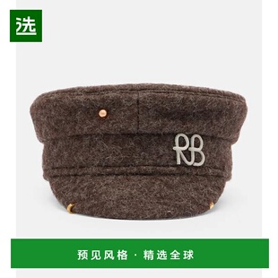 1h可退 香港直邮Ruslan Baginskiy 女士 穿孔羊毛混纺报童帽