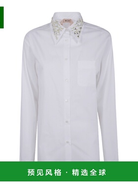 香港直邮N21 女士衬衫 G02101871101 AW2025 白色 长袖衬衫