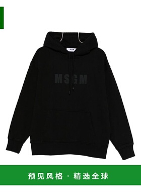 香港直邮MSGM 男士卫衣 3940MM97SE25758699 AW2025 黑色 Msgm Ma