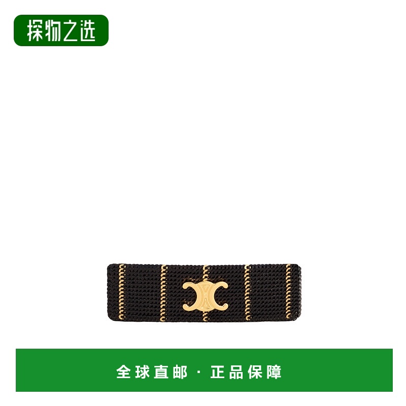 香港直邮Celine 条纹亮片发夹 461OE2BSP.