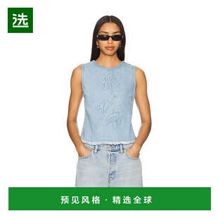 1h可退 香港直邮MARQUES' ALMEIDA 女士 牛仔无袖上衣 SS25TP0656
