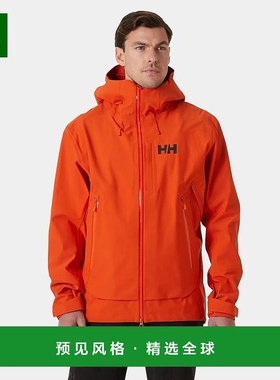 欧洲直邮Helly Hansen 男士橙色聚酰胺釉面野外滑雪软壳面料夹克