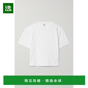 1h可退 香港直邮redone 女士 + Hanes 超细短款棉针织T恤 13702WM