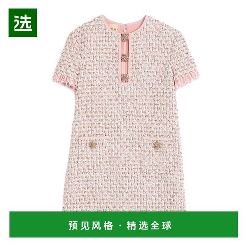 香港直邮Valentino 刺绣连衣裙 BVADW59E5华伦天奴短款