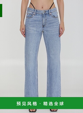 欧洲直邮ALEXANDER WANG 女士直筒裤牛仔裤4DC3244408471A