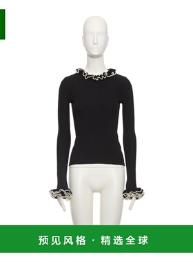 香港直邮VALENTINO 女士针织衫 BKC65V9EW0NA AW2025 黑色 长袖毛