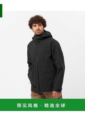 欧洲直邮Salomon萨洛蒙 OUTERPATH 2.5L系列男士聚酰胺深黑色夹克