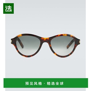 香港直邮Saint 椭圆形太阳眼镜 Laurent 男士 0011 圣罗兰 1h可退