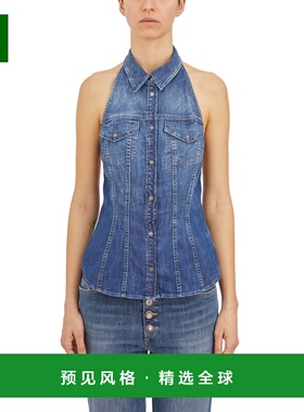 1h可退 香港直邮Dondup 女士 牛仔背心 HDC345DS0259DHB7DDS24800
