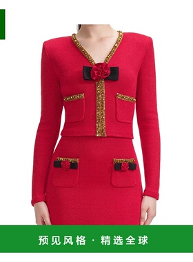 香港直邮SELF-PORTRAIT 女士针织毛衣 RS25972CR SS2025 红色