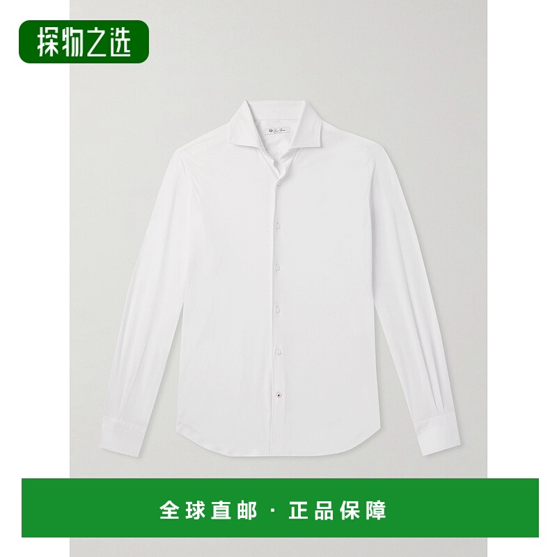 1h可退 Loro Piana 诺悠翩雅 男士 翻领衬衫 FAL6123长袖