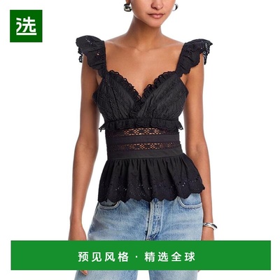 1h可退 【美国直邮】aqua 女士 背心吊带蕾丝