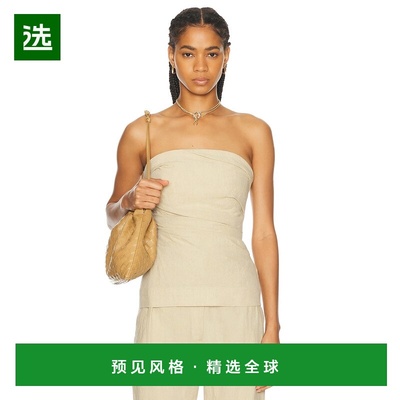 1h可退 香港直邮TOVE 女士 Izel 抹胸上衣 TVB109STN grey灰色 舒