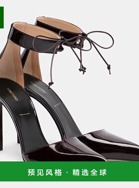 1h可退 香港直邮Tom Ford 汤姆·福特 女士 漆皮浅口鞋 red红色