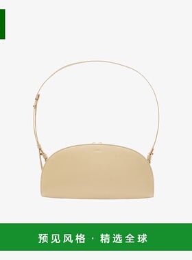 欧洲直邮APC Demi-Lune系列女士沙黄色皮革单肩包斜挎包手提包