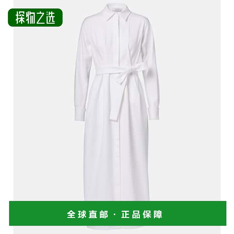 1h可退 香港直邮MaxMara 麦斯玛拉 女士 Arezzo 华达呢衬衫式连衣