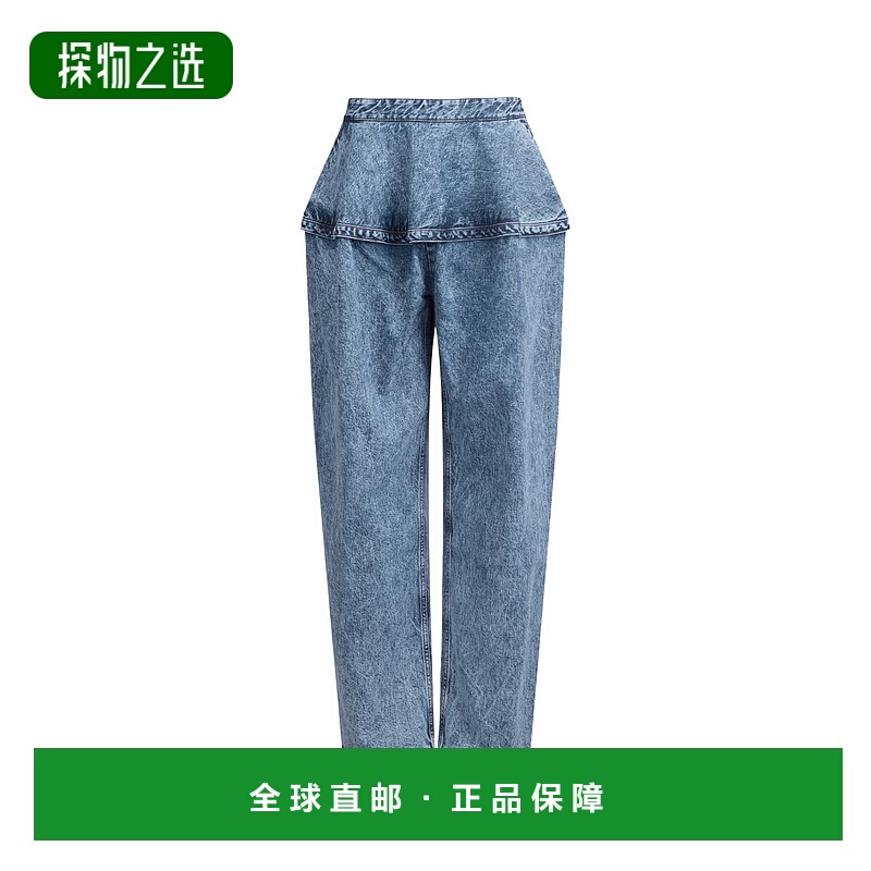 香港直邮Alaia 牛仔长裤 AA9P1162T535A