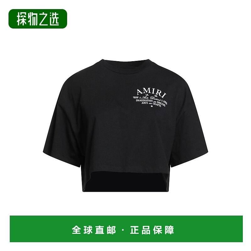 香港直邮AMIRI 女士 短款上衣 black黑色 舒适时尚