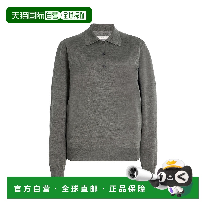 1h可退 香港直邮The Row 女士 Lilienne 真丝针织Polo衫
