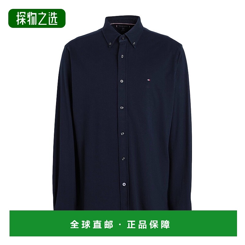香港直邮Tommy Hilfiger 汤米·希尔费格 男士 纯色衬衫