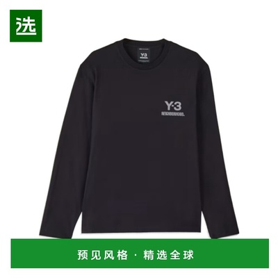 1h可退 香港直邮Y-3 男士卫衣 JW7001 CO 黑色 Y-3 NBHD LOGO 长