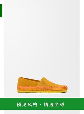 1h可退 欧洲直邮Loewe罗意威 Paula's Ibiza系列男士橙色丝绒皮革