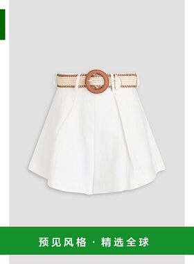 1h可退 香港直邮ZIMMERMANN 女士 束带亚麻短裤 9936ASS241