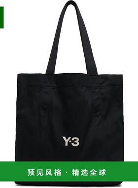 1h可退 香港直邮Y-3 男士 黑色 Canvas 托特包 JJ3957 black黑色