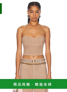 1h可退 香港直邮Blumarine 蓝色情人 女士 莱茵石紧身胸衣 P444J0