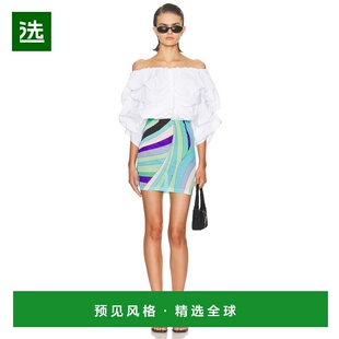 1h可退 香港直邮Emilio Pucci 璞琪 女士 露肩迷你连衣裙 5HRG315