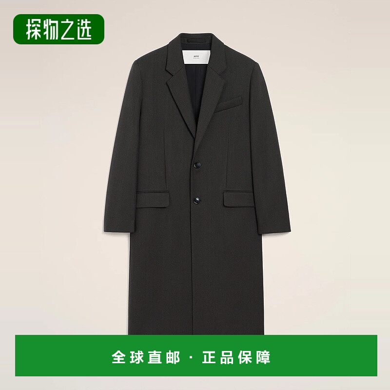 欧洲直邮AMI PARIS 25秋冬 FCO462.WV0088.020 女士 大衣羊毛中长