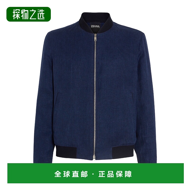 香港直邮Zegna Oasi Lino 飞行员夹克 UFT54A9F145