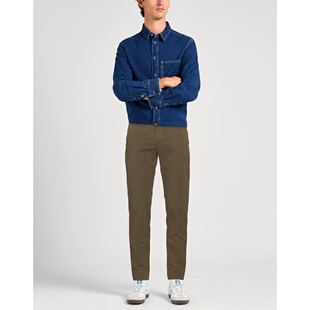 1h可退 香港直邮Dondup 男士 休闲长裤 green绿色 舒适时尚