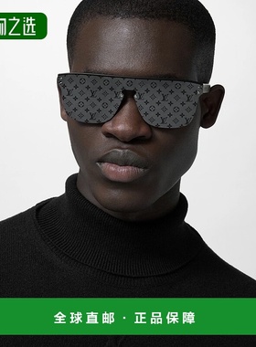 1h可退 欧洲直邮LV/路易威登 男士黑色金属太阳镜正品百搭显脸小