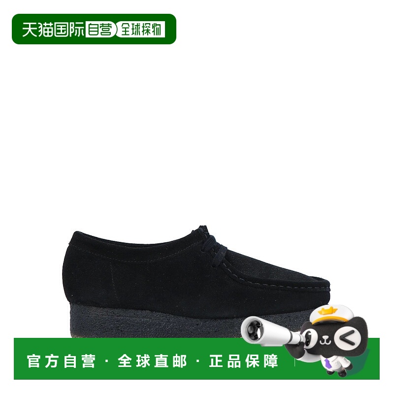 1h可退 香港直邮Clarks Originals 女士 绑带鞋 black黑色 舒适时