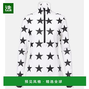 1h可退 香港直邮GOLDBERGH 女士 Lunaria printed half-zip top