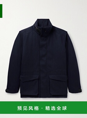 1h可退 香港直邮Sease 男士 居家带里衬羊绒军装夹克 OJ052TN098