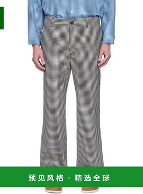 1h可退 香港直邮Marni 玛尼 男士 黑色 & 白色 Wool Blend Gingha