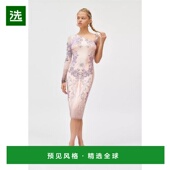 美国直邮 女士修身 AFRM 1h可退 Charo 不对称中长连衣裙 时尚