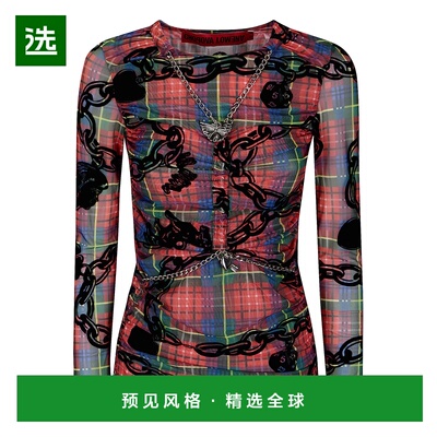 香港直邮CHOPOVA LOWENA 女士T恤 2329TARTANMULTI SS2026