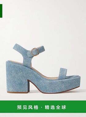 1h可退 香港直邮Gabriela Hearst 女士 Iman 绒面革防水台凉鞋 22