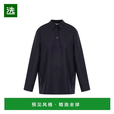 香港直邮STUDIO NICHOLSON 女士衬衫 PINOLESNW16710DARKESTNAVY