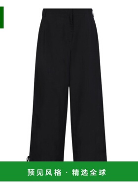 1h可退 香港直邮Msgm 女士 抽绳休闲裤 3442MDP02237309 black黑