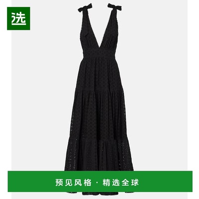 1h可退 香港直邮Poupette St Barth 女士 Cara 层叠棉质长款连衣