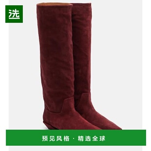 1h可退 香港直邮Paris Texas 女士 Bettina 25 绒面革及膝靴子