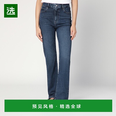 1h可退 香港直邮Frame Denim 女士 Ruler 深蓝牛仔裤 1002889DEAR