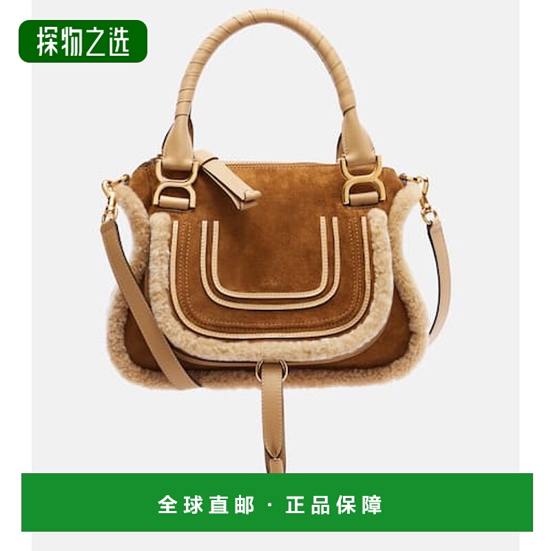 香港直邮Chloe 蔻依 女士 Marcie 小号绒面革手提包