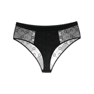 香港直邮Marine Serre 徽标网布三角性感内裤 WUW0540005